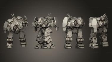Military figurines Robot 3d model