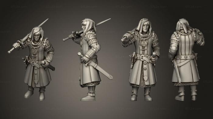Military figurines (Roch Warrior Soldier Commander, STKW_11748) 3D models for cnc