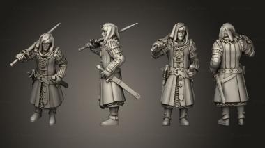 Military figurines Roch Warrior Soldier Commander 3d model