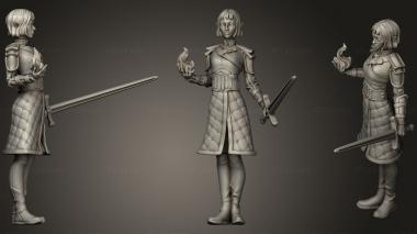 Military figurines Half Elf Warlock Jilsa Rennwin 3d model
