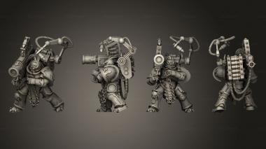 Military figurines Rocketlauncher 01 3d model