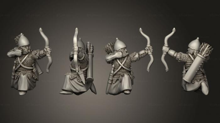 Military figurines (ROMAN EASTERN ARCHER B, STKW_11757) 3D models for cnc