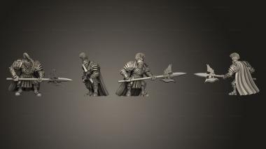 Military figurines roman ogre halberd 03 3d model