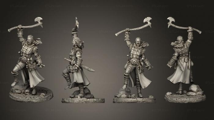 Military figurines (Romhilda Blackaxe, STKW_11778) 3D models for cnc