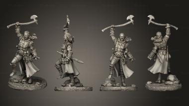 Military figurines Romhilda Blackaxe 3d model
