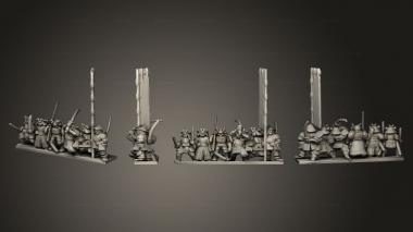Military figurines Ronin Warrior 01 3d model