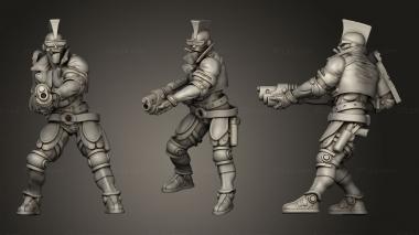 Military figurines HARRY ORANGE 3d model