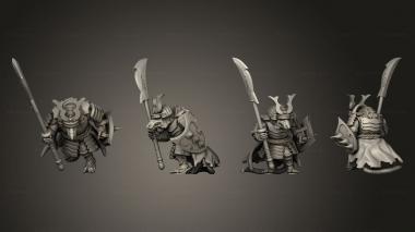 Military figurines Ronin Warrior 15 3d model