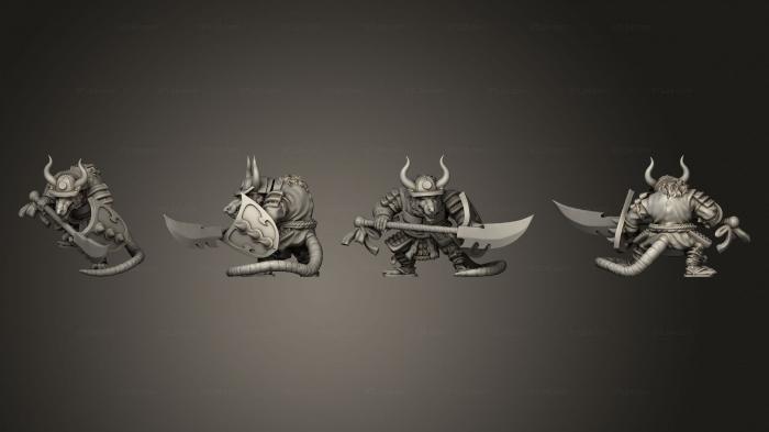 Military figurines (Ronin Warrior 17, STKW_11795) 3D models for cnc