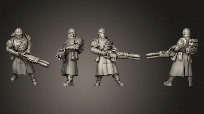 Military figurines (Rotating Heavy Blaster Gun ist 2, STKW_11798) 3D models for cnc