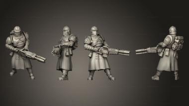 Military figurines Rotating Heavy Blaster Gun ist 2 3d model