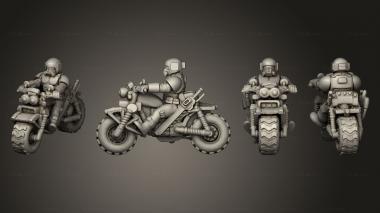 Military figurines rough ride rider 3d model
