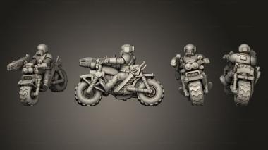 Military figurines rough ride riders 2 3d model