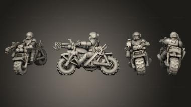 Military figurines rough ride riders 3d model