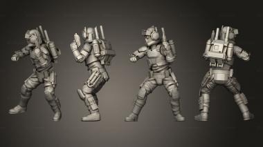 Military figurines Rough Rider Engineer G 3d model