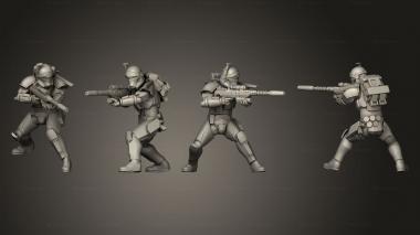 Military figurines Rough Rider sniper G 3d model