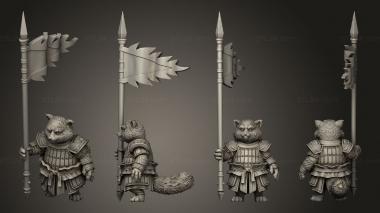 Military figurines Rowdy Red Panda Bannerman ALT 3d model