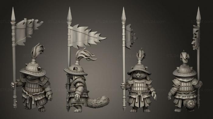 Military figurines (Rowdy Red Panda Bannerman, STKW_11811) 3D models for cnc