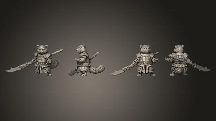 Military figurines (Rowdy Red Panda Crescent Blade 08, STKW_11819) 3D models for cnc