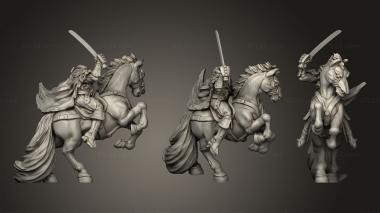 Military figurines Headless Horseman 3d model