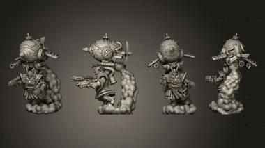 Military figurines Rune Rider 09 3d model