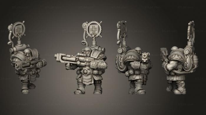 Military figurines (Rune Rider 14, STKW_11884) 3D models for cnc