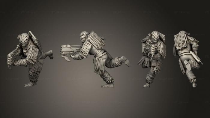 Military figurines (running, STKW_11886) 3D models for cnc