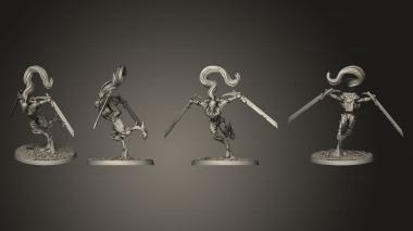 Military figurines Sabreurs 02 3d model