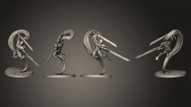 Military figurines Sabreurs 03 3d model