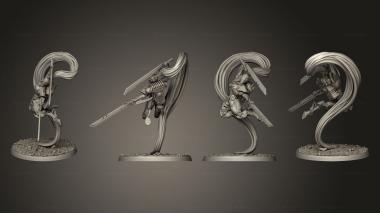 Military figurines Sabreurs 04 3d model