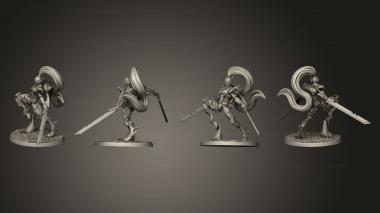Military figurines Sabreurs 05 3d model