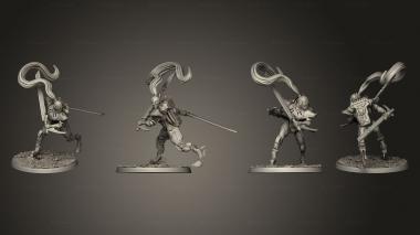 Military figurines Sabreurs 07 3d model