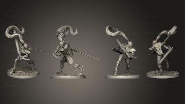 Military figurines Sabreurs 08 3d model