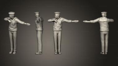 Military figurines Sailor Nacelle 1 72 3d model