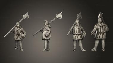 Military figurines Sample Medieval Soldier 3d model