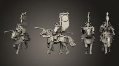 Military figurines Samurai Cavalry 01 3d model