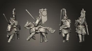 Military figurines Samurai Cavalry 04 3d model