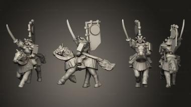 Military figurines Samurai Cavalry 06 3d model