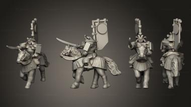 Military figurines Samurai Cavalry 08 3d model