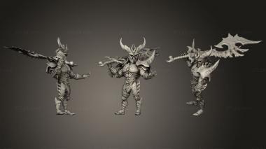 Military figurines hell knight 3d model