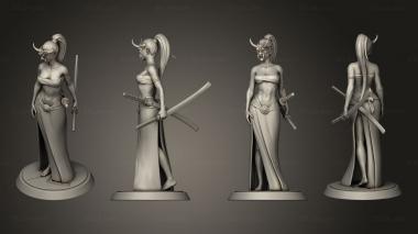 Military figurines Samurai Female Oni 3d model