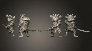 Military figurines Samurai 03 3d model