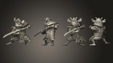 Military figurines Samurai 05 3d model