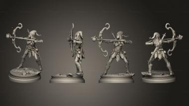 Military figurines Santa and the Gnome Thieves elfarcher 3d model