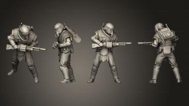 Military figurines Sapper Shotgun 1 3d model