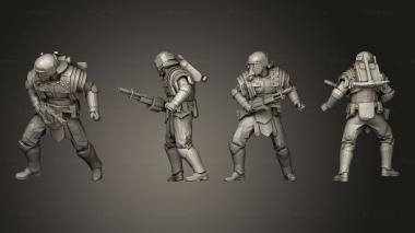 Military figurines Sapper Shotgun 2 3d model