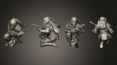 Military figurines Sapper Shotgun 3 3d model