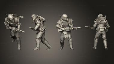Military figurines Sapper Shotgun 5 3d model