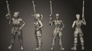 Military figurines Sarah Condor 3d model