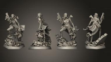 Military figurines Sarah Robot Hunter 3d model